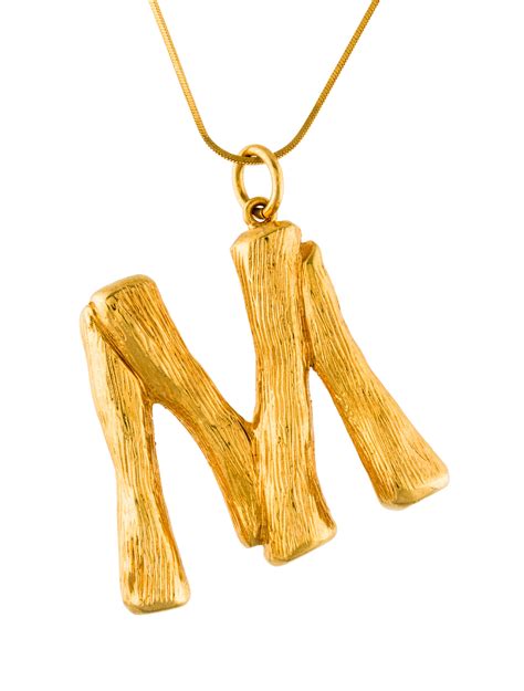 celine bamboo necklace|Celine alphabet jewelry for women.